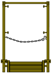 Picture of 28" End Panel w/ Toeboard - #5 Tube Size