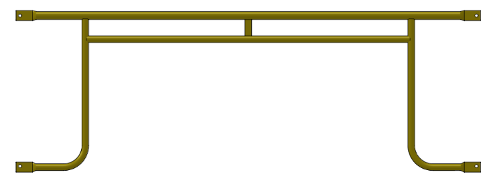 Picture of 7' Arm Brace w/48" Lock Spacing, Trussed - Hole End