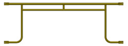 Picture of 10' Arm Brace w/48" Lock Spacing, Trussed - Hole End