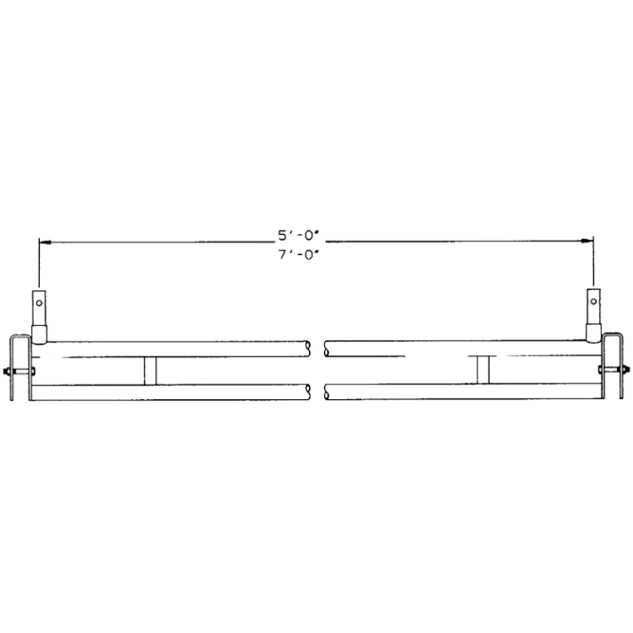 Picture of 5' Putlog Spreader - #5 Tube Size