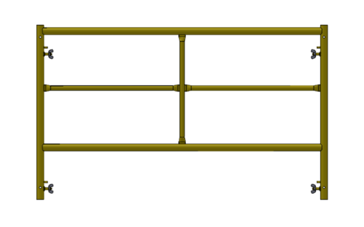Picture of Double Step Frame - 5'W x 4'H - #5 Tube - J-lock at 27.75" Spacing - Random Rung Spacing