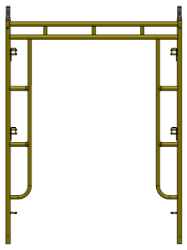 Picture of Open End Frame - 5'W x 6'6"H - #5 Tube - J-lock at 27.75" Spacing - Closed Cane - Inserts