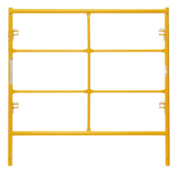 Picture of Double Step Frame - 5'W x 5'H - #6 Tube - C-lock at 27.75" Spacing - Random Rung Spacing