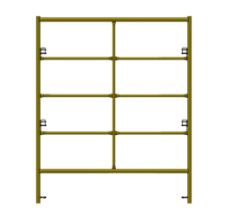 Picture of Double Step Frame - 5'W x6'5"H - #6 Tube - C-lock at 27.75" Spacing - Random Rung Spacing