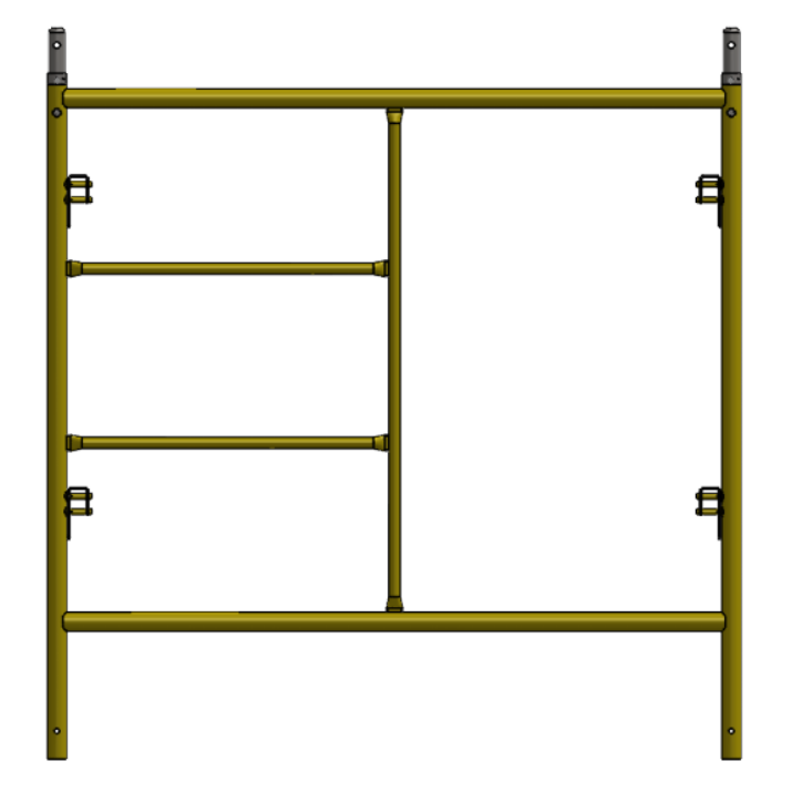 Picture of Step Frame - 5'W x 5'H - #7 Tube - C-lock at 27.75" Spacing - Random Rung Spacing - Inserts