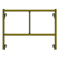 Picture of Step Frame - 4'W x 2'H - #5 Tube - C-lock at 9.37" Spacing - 12" Rung Spacing