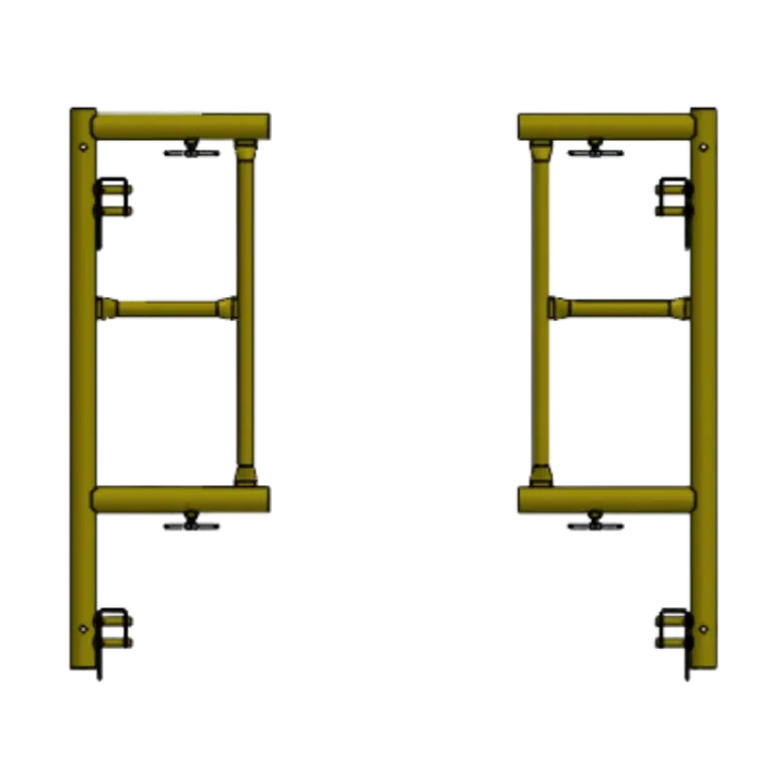 Picture of Knock Down Frame - 1'W x 3'H - #6 Tube - C-lock at 27.75" Spacing