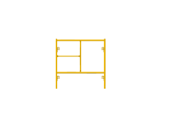 Picture of Step Frame - 4'W x 4'H - #5 Tube - C-lock at 27.54" Spacing - Random Rung Spacing
