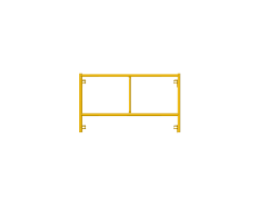 Picture of Step Frame - 5'W x 3'H - #6 Tube - C-lock at 27.75" Spacing - Random Rung Spacing