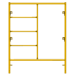 Picture of Step Frame - 5'W x 6'5"H - #5 Tube - C-lock at 27.75" Spacing - Random Rung Spacing