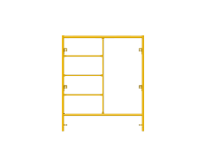 Picture of Step Frame - 5'W x 6'H - #6 Tube - C-lock at 27.75" Spacing - Random Rung Spacing