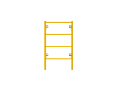 Picture of Ladder Frame - 28"W x 4'H - #7 Tube - C-lock at 27.75" Spacing - 12" Rung Spacing