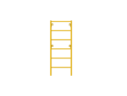 Picture of Ladder Frame - 28"W x 6'H - #6 Tube - C-lock at 27.75" Spacing - 12" Rung Spacing