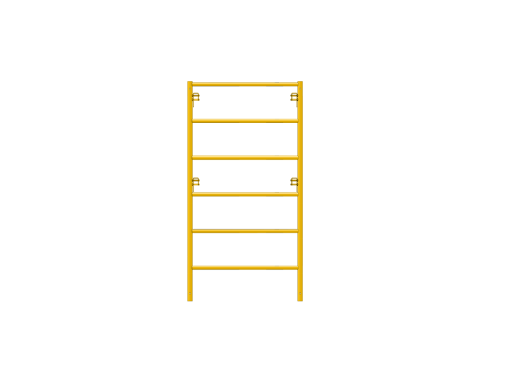 Picture of Ladder Frame - 3'W x 6'H - #7 Tube - C-lock at 27.75" Spacing - 12" Rung Spacing