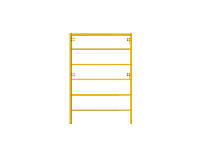 Picture of Ladder Frame - 4'W x 6'H - #7 Tube - C-lock at 27.75" Spacing - 12" Rung Spacing
