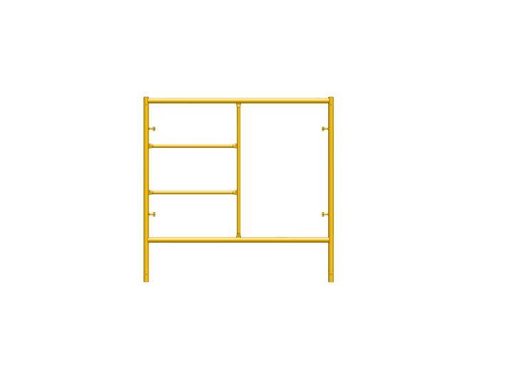 Picture of Step Frame - 5'W x 5'H - #6 Tube - F-lock at 27.75" Spacing - Random Rung Spacing