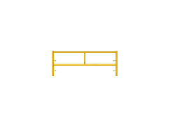 Picture of Step Frame - 5'W x 2'H - #6 Tube - T-lock at 9.37" Spacing - 12" Rung Spacing