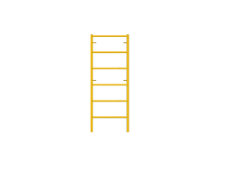Picture of Ladder Frame - 28"W x 6'H - #6 Tube - T-lock at 27.75" Spacing - 12" Rung Spacing