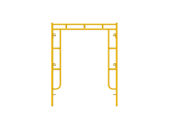 Picture of Open End Frame - 5'W x 6'5"H - #6 Tube - U-lock at 27.75" Spacing - Closed Cane