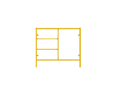 Picture of Step Frame - 5'W x 4.5'H - #5 Tube - J-lock at 27.75 Spacing - Random Rung Spacing