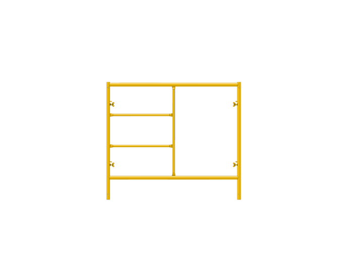 Picture of Step Frame - 5'W x 4'5"H - #6 Tube - J-lock at 27.75" Spacing - Random Rung Spacing