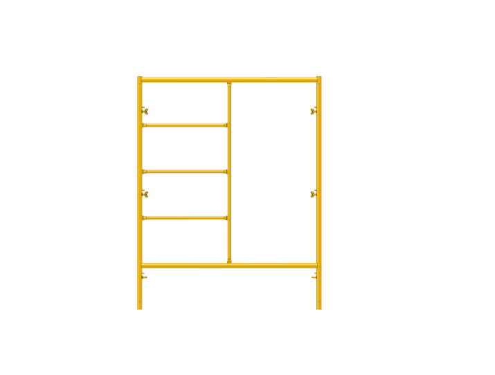 Picture of Step Frame - 5'W x 6'5"H - #5 Tube - J-lock at 27.75" Spacing - Random Rung Spacing