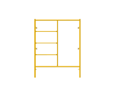 Picture of Step Frame - 5'W x 6'5"H - #6 Tube - J-lock at 27.75" Spacing - Random Rung Spacing