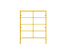 Picture of Double Step Frame - 5'W x 6'5"H - #5 Tube - J-lock at 27.75" Spacing - Random Rung Spacing