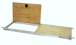 Picture of 28"W x 10'L Tuf-N-Lite Aluminum Walkboard w/ Type A Hook (w/Hinge)