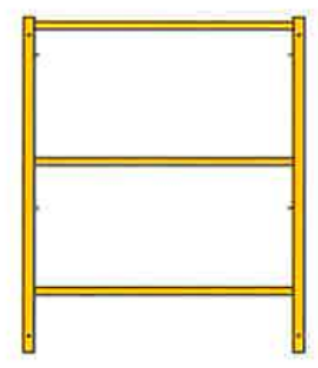 Picture of Shoring Frame - 4'W x 4'H - #8 Tube - T-lock at 27.75" Spacing