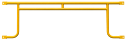 Picture of Trussed 7' Arm Brace w/ 27 3/4" Lock Spacing - Hole End